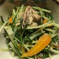 六's cooksnap of when they made 水菜と鯖缶のシャキシャキサラダ♪♪.
