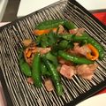 クック55GMTK☆'s cooksnap of when they made スナップエンドウとベーコンの炒め物.