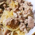 悠まま26's cooksnap of when they made 産後11kダイエット10分で簡単牛とじ丼.