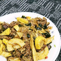 〜お鶴〜's cooksnap of when they made 牛肉と筍とわかめの胡麻風味炒め.