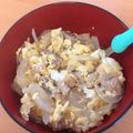 ユキぽっちん's cooksnap of when they made 豚と玉ねぎの卵とじ☆.