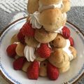 あやー♥︎'s cooksnap of when they made HMで簡単クロカンブッシュ♡お誕生日にも.