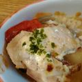よっちゃんもち★'s cooksnap of when they made ✿トースターでチキンのピザ風✿.