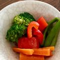 ﾋﾟﾉpiyo's cooksnap of when they made お弁当の一品に！温野菜の和サラダ.