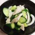 えり☆料理見習い's cooksnap of when they made ササミときゅうりの中華風ピリ辛サラダ♪.