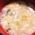 リコゆこ's cooksnap of when they made 簡単コーンと絹さやのフワトロ中華卵スープ.