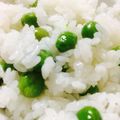 クックMZNOQ7☆'s cooksnap of when they made 鮮やか緑のえんどう豆ごはん☆.