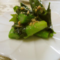 solapapa's cooksnap of when they made すっぱ旨い♡アスパラとわかめの梅和え.