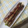 ラリー＆サラ's cooksnap of when they made 俺のアスパラベーコン巻き！あっさり梅味.