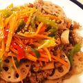 晴れ女☆夏女's cooksnap of when they made 牛肉とレンコンの甘辛どんぶり.