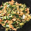 なーちゅ✳︎'s cooksnap of when they made 水菜と油揚げのさっと炒め❀.