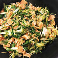 なーちゅ✳︎'s cooksnap of when they made 水菜と油揚げのさっと炒め❀.