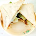ねいびー。's cooksnap of when they made 某大学カフェのモーニングのホットサンド.