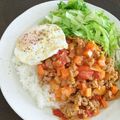 kiminov's cooksnap of when they made レタスとミニトマトのミートソース丼♡.