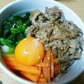 ♥AZU♥'s cooksnap of when they made 焼肉のタレで簡単ビビンバ.