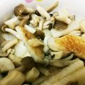 旅行好きママ's cooksnap of when they made 長芋のステーキ　きのこ添え.