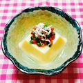 カレンガール's cooksnap of when they made たまご豆腐に、シラスかいわれ納豆♪.