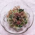 希らぶちゃん's cooksnap of when they made 生ハムとニラほうれん草のナムル☆.