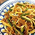 chiico1988's cooksnap of when they made ニンニクの芽と牛肉の焼肉.