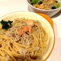 haruao☆'s cooksnap of when they made しらすの和風パスタ.