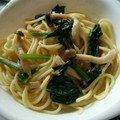 スマエリー's cooksnap of when they made ほうれん草としめじの和パスタ.