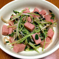 クックAP8FBE☆'s cooksnap of when they made 【簡単】豆苗とスパムのさっぱり炒め.