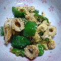 ゆきらっくま's cooksnap of when they made 簡単！ちくわと炒り卵の炒め物☆.