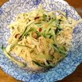 サワガニ's cooksnap of when they made 干豆腐と香菜orピーマン　冷製辛み和え.