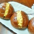ねっちゃんっ's cooksnap of when they made 卵サンド 黒糖ロールパンで★簡単.