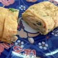花花里's cooksnap of when they made ほうれん草入り玉子焼.