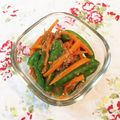 yuk@ri's cooksnap of when they made 彩！人参と絹さやの胡麻和え.