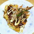 ♪syu☆syu♪'s cooksnap of when they made ちくわ&もやしキムチのお好み焼き風.