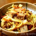 ムヒカ's cooksnap of when they made 簡単失敗なし！マルシンハンバーグ野菜炒め.