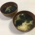 papikun's cooksnap of when they made わかめスープ.