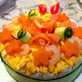 みさぴー55's cooksnap of when they made お寿司ケーキ.