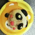 ポニョ★ほのか's cooksnap of when they made ブタさんの肉まん・パンダさんのあんまん❤.