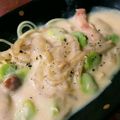 anchan0729's cooksnap of when they made 空豆のクリームパスタ.