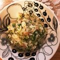 Vanillatan's cooksnap of when they made 大根の葉のチャーハン.