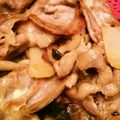 あすか0911's cooksnap of when they made 豚肉と山芋のポン酢マヨ炒め.