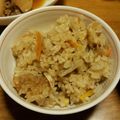 waka-87's cooksnap of when they made 舞茸とごぼうの炊き込みごはん.