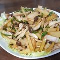 haru．．＊'s cooksnap of when they made タケノコトスナップえんどうの中華炒め.