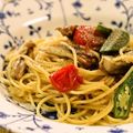 maiharunao's cooksnap of when they made 痩せるぞ！舞茸とオクラの低カロリーパスタ.