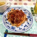 たぁープ〜's cooksnap of when they made ナスと挽き肉のトマトパスタ.