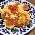 YUKIKI☆'s cooksnap of when they made 卵とトマトのオリーブ油炒め.