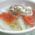 みっくママ's cooksnap of when they made ♪新玉たっぷり旨②サーモンマリネ♪.