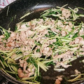 かみわかめ's cooksnap of when they made 簡単、時短！水菜の豚バラのとろ～り炒め♪.