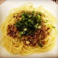 ♪チビひなた♪'s cooksnap of when they made 大豆のお肉の肉みそスパゲティ.