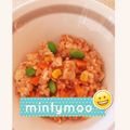 mintymoo's cooksnap of when they made 炊飯器でチキンライス.