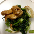 hanorchid's cooksnap of when they made 簡単♪常備菜☆蕪の葉と揚げと竹輪の煮物.
