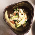 ゆっこレシピ's cooksnap of when they made きゅうりとささみとエノキの梅おかか和え.